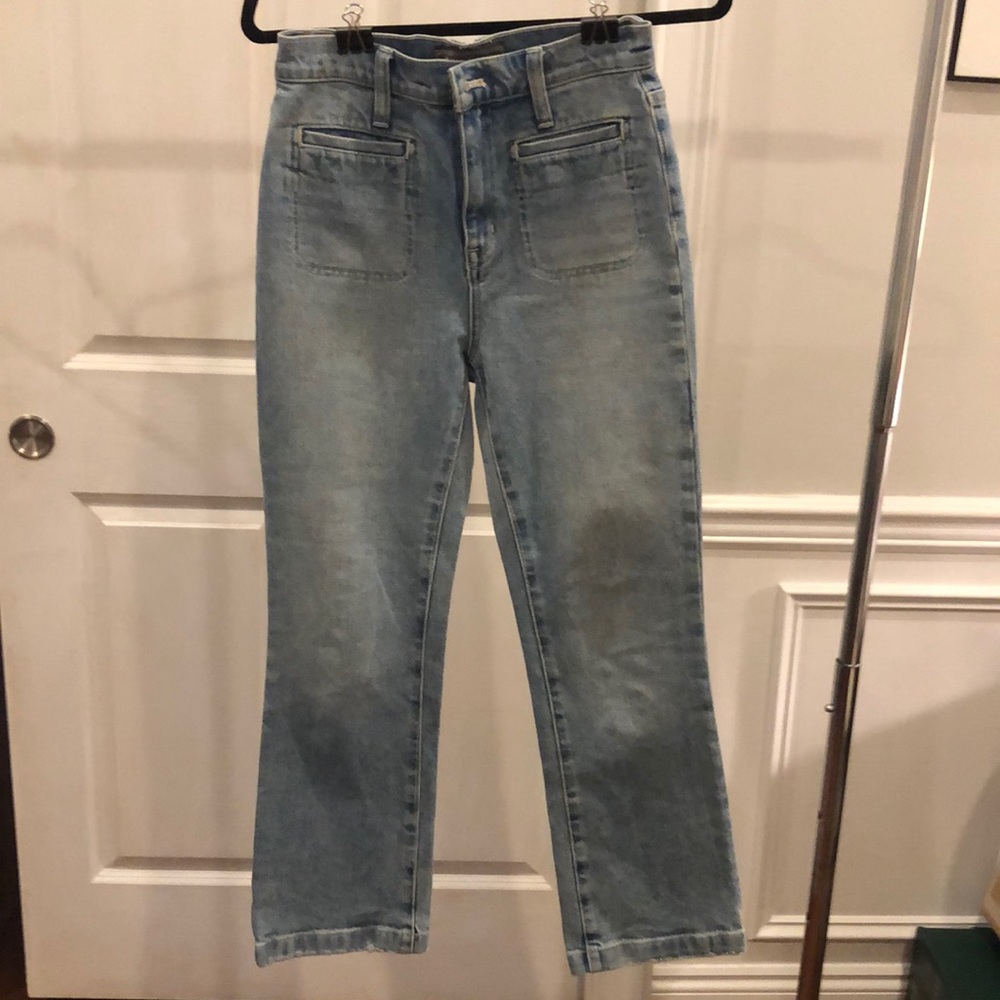 J.Crew Point Sur kick out crop denim jeans Sz women’s 24